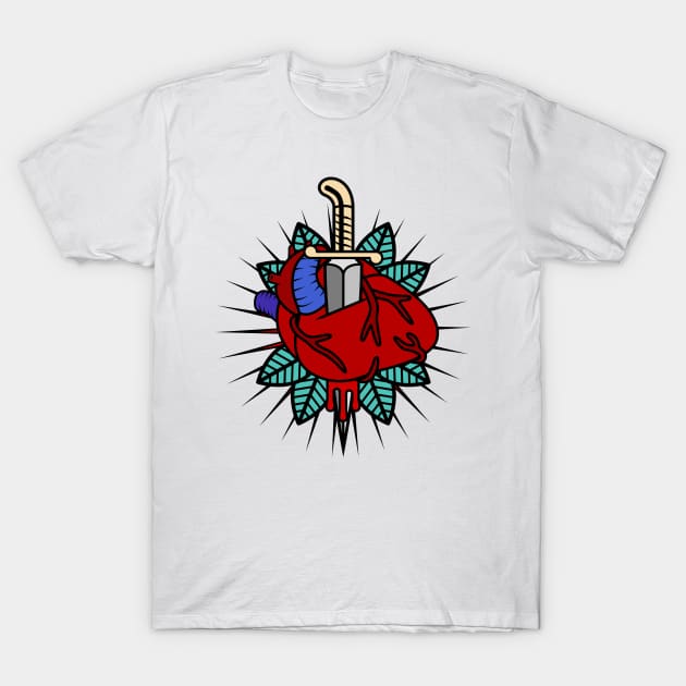 Heart Tattoo T-Shirt by Woah_Jonny